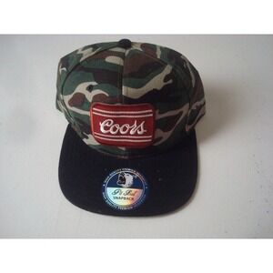 COORS BEER   CAMO HUNTING   Y2K NEW HAT CAP VINTAGE DEADSTOCK U1